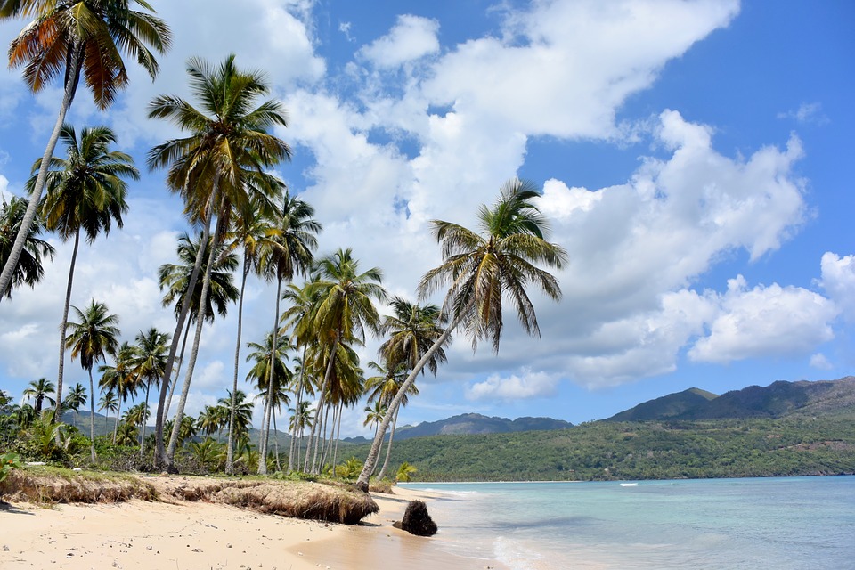 Dominikánska republika pláž